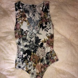 Floral body suit